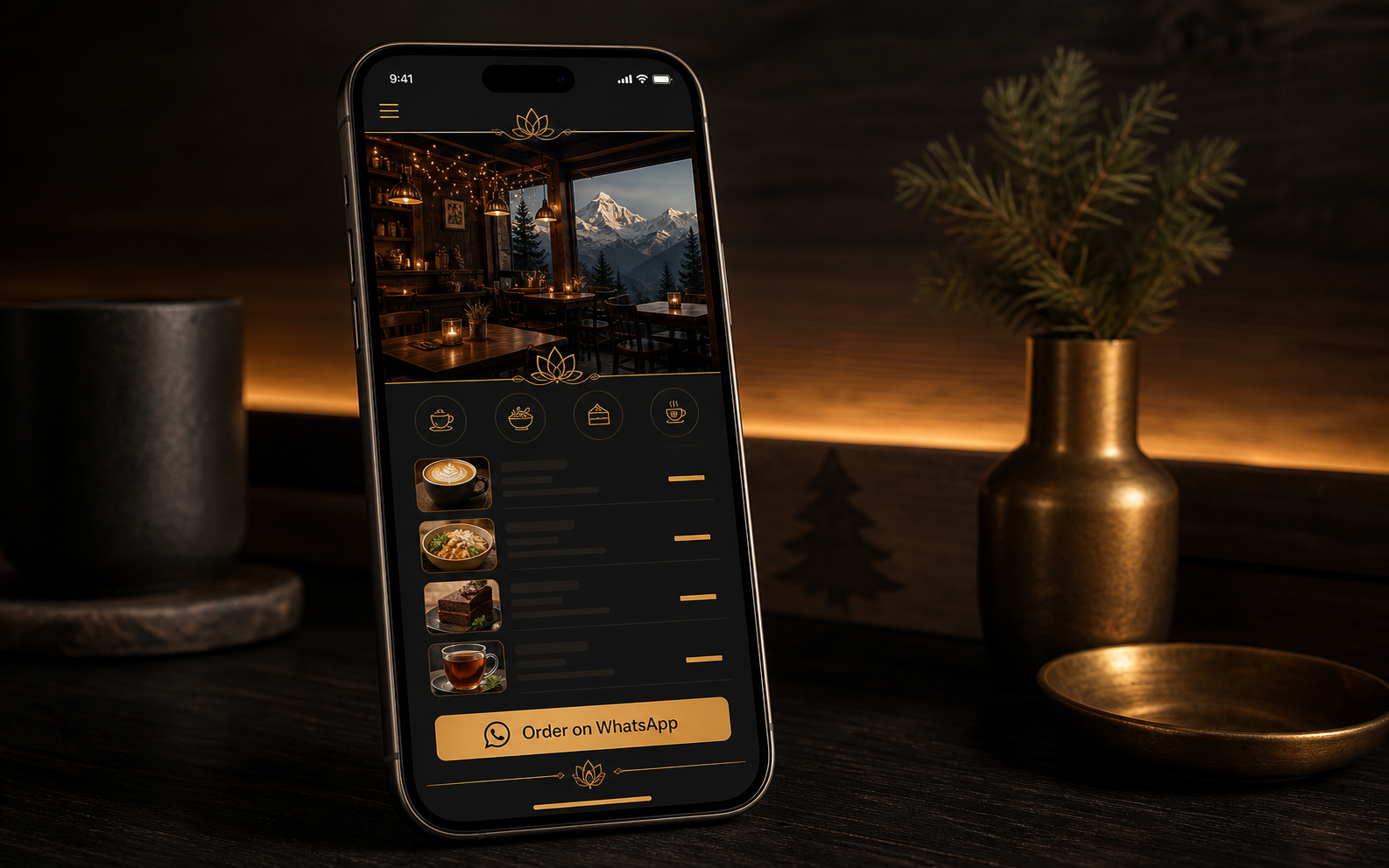 Mist & Pine Café, website demo